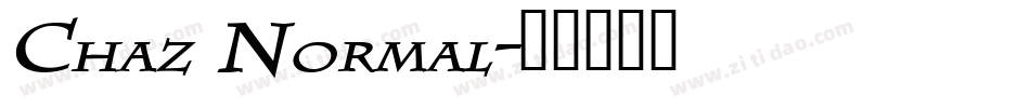 Chaz Normal字体转换